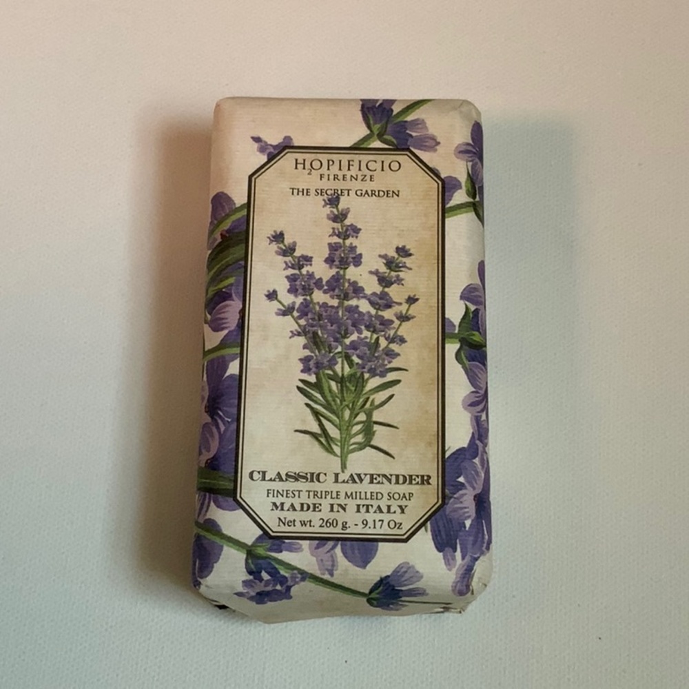 Hopificio Firenze Authentic Italian Classic Lavender Soap, 9.17 0z
